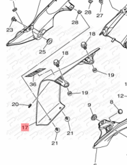 MT07 SAĞ KUYRUK GRİ (2021)