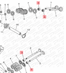 NMAX 125/155 SUBAP KEÇESİ (2015-2025)ADET FİYATIDIR
