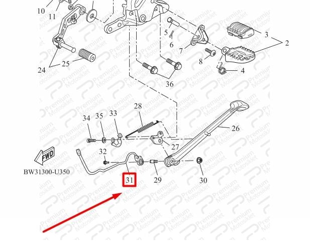 TENERE 700 YAN SEHPA MİŞÜRÜ (2020)