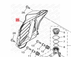 NMAX 155 RADYATÖR DIŞ KORUMA KAPAĞI (2021-2025)
