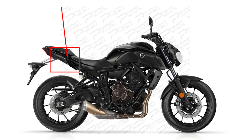 MT-07 SAĞ KUYRUK KARENAJ Gri Metalik
