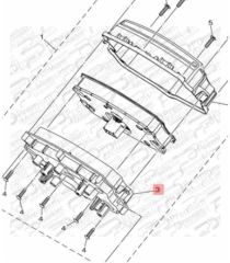 NMAX 125 GÖSTERGE ALT KAPAK (2021-2022)