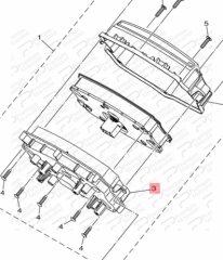 NMAX 155 GÖSTERGE ALT KAPAK (2021-2022)