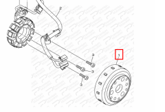 XMAX 250/300 ROTOR KPL. 2018-2022