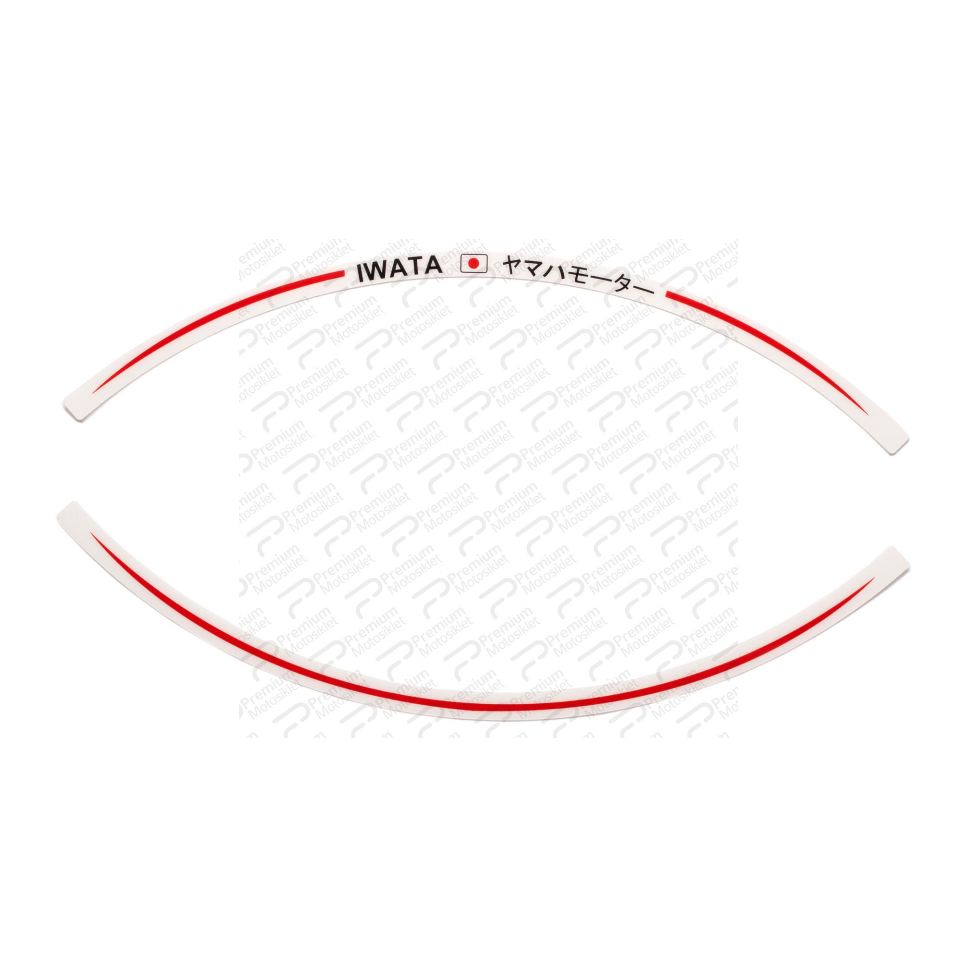 WHEEL RİM STİCKERS YMEW0790RS IWATA