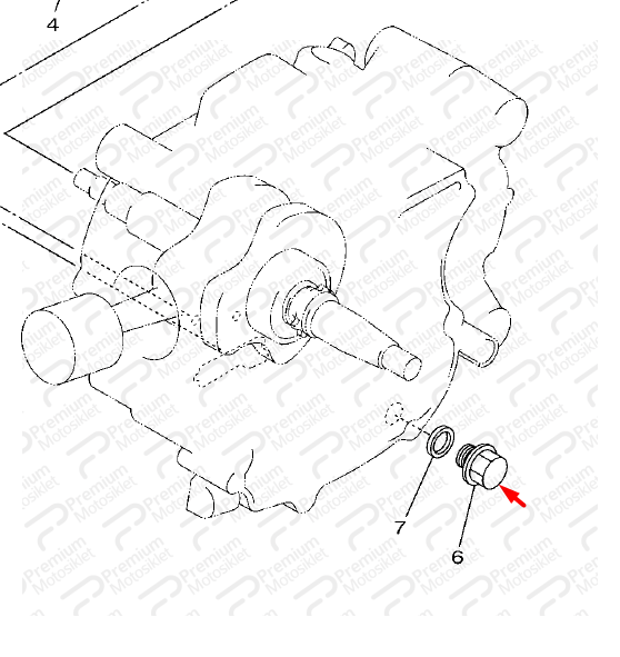 CRYPTON T110 YAĞ BOŞALTMA VİDASI.