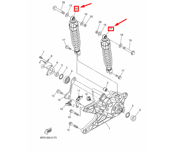NMAX 125 ARKA AMARTİSÖR 2025 (ADET FİYATI)
