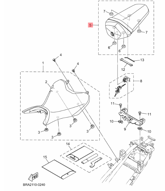 YAMAHA R25 ARTÇI SELESİ (ARKA YOLCU SELESİ ) (2025 MODEL)