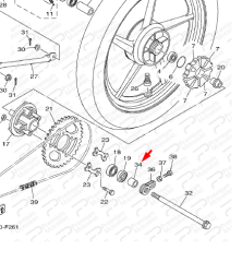 YBR 125 ARKA TEKERLEK MERKEZİ BURCU