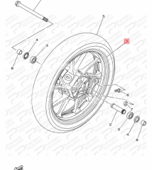 MT-07 ÖN JANT MAVİ (2021-2022)