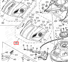 YZFR25 DEPO ÖN KARENAJ PARLAK SİYAH (20192020)