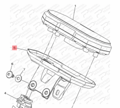 MT 07 KM SAATİ ALT KAPAK (2021-2024)
