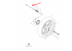 NMAX 125 (2022-2025)/ NMAX 155 (2022-2023) ÖN TEKER MİLİ