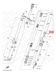 MT07 ÖN AMORTİSÖR İÇ TÜP