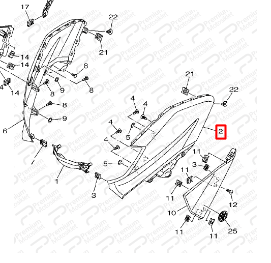 NMAX 125 SOL KAFA KARENAJI PARLAK SİYAH
