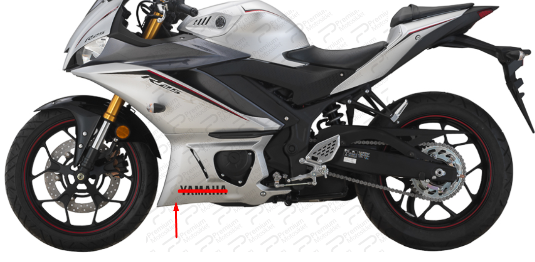 YZFR25 SOL ALT KARENAJ MAT GÜMÜŞ (20192020)