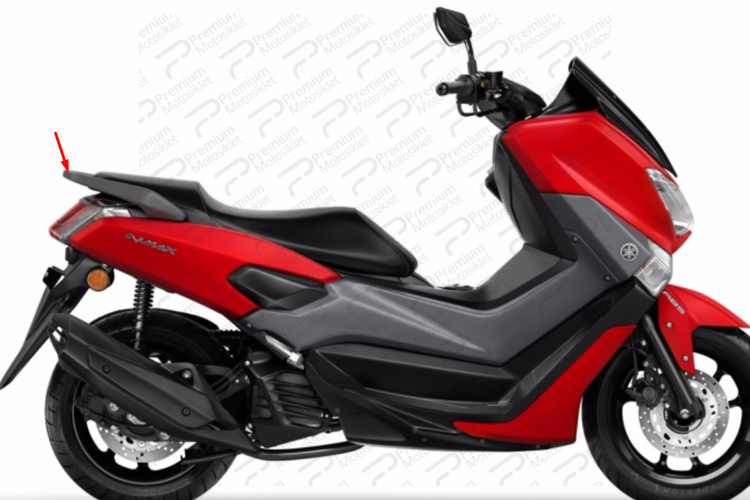 NMAX 125/155 ARKA TUTAMAK MAT KIRMIZI UYUMLU (20152017)