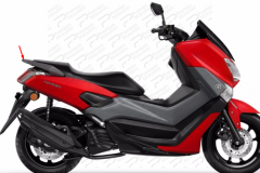 NMAX 125/155 ARKA TUTAMAK MAT KIRMIZI UYUMLU (20152017)