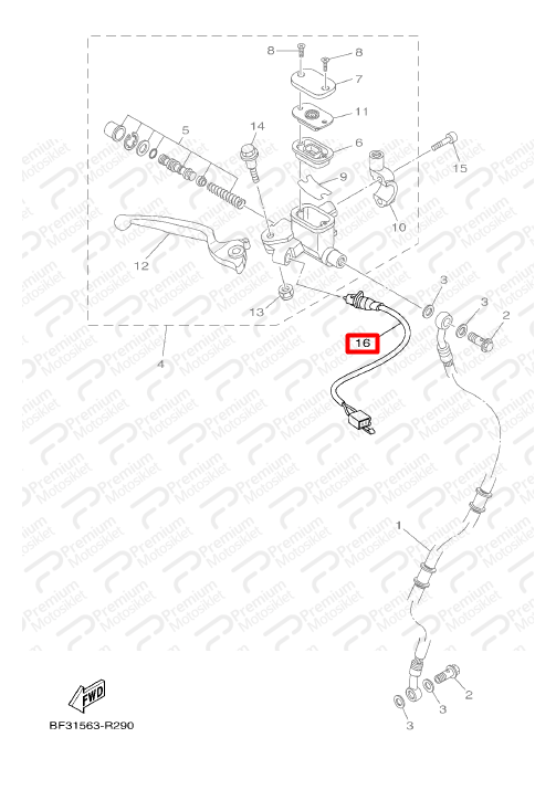 CRYPTON T115 ÖN FREN MİŞÜRÜ