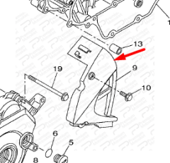 WR125X ÖN DİŞLİ KAPAĞI