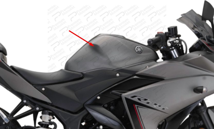 YZFR25 SAĞ DEPO KAPAĞI MAT GRİ