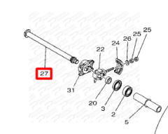 MT-07 ARKA TEKER MİLİ