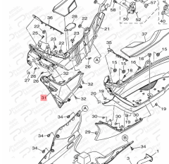 NMAX 125/155 SAĞ MARŞPİYEL PARLAK GRİ (2021-2022)