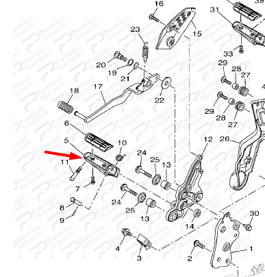 TRACER 700 SAĞ SÜRÜCÜ BASAMAĞI