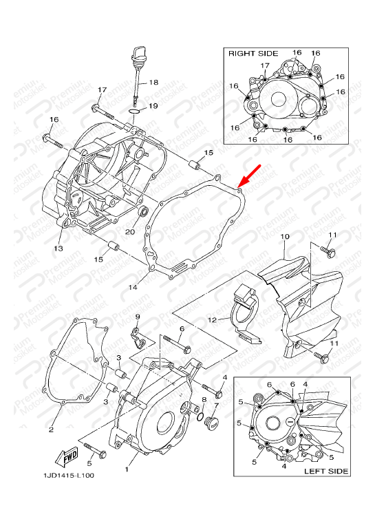 CRYPTON T115 DEBRİYAJ KAPAK CONTASI